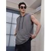 image:imageSOLY HUX Mens Plus Size Sleeveless Hoodies Workout Gym Hooded Tank Tops Muscle Shirts Bodybuilding Cut Off T ShirtPlain Dark Grey