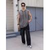image:imageSOLY HUX Mens Plus Size Sleeveless Hoodies Workout Gym Hooded Tank Tops Muscle Shirts Bodybuilding Cut Off T ShirtPlain Dark Grey