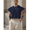 image:imageSOLY HUX Mens Short Sleeve Crew Neck Cropped T Shirts Summer Basic Baggy Tee TopsDark Blue