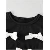 image:imageSOLY HUX Toddler Girls Cute Tops 3 Packs Basic Tees Bowknot Long Sleeve Crew Neck T ShirtsWhite Pink Black