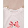 image:imageSOLY HUX Toddler Girls Summer 2 Piece Set Cherry Graphic T Shirt and Pleated Mini Skirts Cute Preppy ClothesWhite and Pink