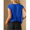 image:imageSOLY HUX Womens Athletic Shirts Crew Neck Cap Sleeve Crop Tops Workout Outdoor TShirt Summer OutfitsRoyal Blue