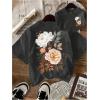 image:imageSOLY HUX Womens Floral Print TShirt Graphic Tops Short Sleeve Crew Neck Cute Summer ShirtsDark Grey