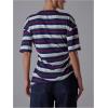 image:imageSOLY HUX Womens Striped T Shirt Short Sleeve Split Asymmetrical Hem Tee Casual Summer TopsBlue Striped