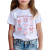 image:imageSOLY HUX Toddler Girls Cute Bow Print Graphic Tees Short Sleeve Crew Neck T Shirt Summer ClothesWhite Graphic