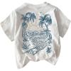 image:imageSOLY HUX Womens Graphic Tshirts Tropical Print Short Sleeve Crew Neck Vacation Summer Tee TopsWhite Graphic