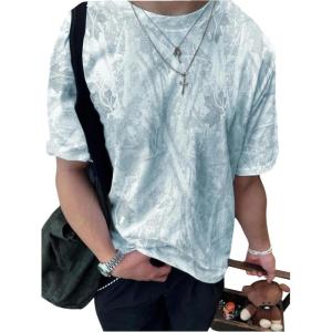 image:imageSOLY HUX Mens Camo T Shirt Short Sleeve Maple Leaf Print Vintage Tees Summer Tops StreetwearLight Blue Maple Leaf