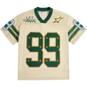 image:imageSOLY HUX Mens Jersey Y2k Baggy Shirts Graphic Tees Oversized V Neck Tshirts Summer TopsBeige Dark Green Graphic