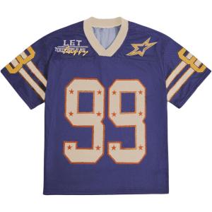 image:imageSOLY HUX Mens Jersey Y2k Baggy Shirts Graphic Tees Oversized V Neck Tshirts Summer TopsBlue Beige Graphic