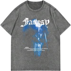 image:imageSOLY HUX Mens Letter Graphic T Shirt Short Sleeve Round Neck Tee Summer Shirt Streetwear TopsGrey Graphic