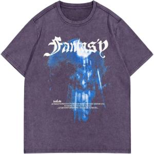 image:imageSOLY HUX Mens Letter Graphic T Shirt Short Sleeve Round Neck Tee Summer Shirt Streetwear TopsPurple