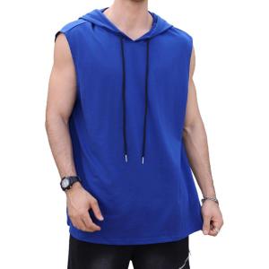 image:imageSOLY HUX Mens Plus Size Sleeveless Hoodies Workout Gym Hooded Tank Tops Muscle Shirts Bodybuilding Cut Off T ShirtPlain Royal Blue