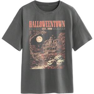 image:imageSOLY HUX Womens Graphic Tees Vintage Letter Print Oversized T Shirt Short Sleeve Crewneck Summer TopsDark Grey Letter