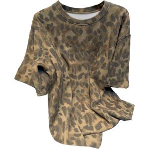 image:imageSOLY HUX Womens Leopard T Shirt Cheetah Print Short Sleeve Tee Summer Streetwear Casual TopsYellow Leopard