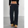 image:imageSOLY HUX Wide Leg Jeans for Women Leopard Print Y2K Pants Elastic Waist Baggy Casual Loose Trousers with PocketsDark Blue