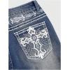 image:imageSOLY HUX Womens Bell Bottom Jeans Embroidery Y2k Stretch Flare Denim PantsLight Blue