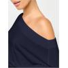 image:imageSOLY HUX Womens Off The Shoulder Tops Elegant Long Sleeve Evening Party T ShirtsPure Dark Blue