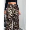 image:imageSOLY HUX Womens Plus Size Leopard Pants Cheetah Print High Waisted Baggy Wide Leg Pants Trousers with PocketsMulticolor Cheetah