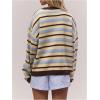 image:imageSOLY HUX Womens Striped Cardigan Sweater Color Block Button Down Long Sleeve Drop Shoulder Oversized CardigansMulticoloured Striped