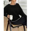 image:imageSOLY HUX Womens Sweaters Bowknot Backless Long Sleeve Knit Pullover Tops Fall ClothesBlack Bows