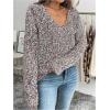 image:imageSOLY HUX Womens Sweaters Rainbow Pom V Neck Long Sleeve Knit Fall Trendy Pullover Sweater TopsBrown