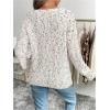 image:imageSOLY HUX Womens Sweaters Rainbow Pom V Neck Long Sleeve Knit Fall Trendy Pullover Sweater TopsMulticolor