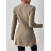 image:imageSOLY HUX Womens V Neck Wrap Tie Side Sweater Long Sleeve Knit Pullover Tops Fall ClothesPure Khaki