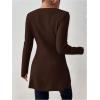image:imageSOLY HUX Womens V Neck Wrap Tie Side Sweater Long Sleeve Knit Pullover Tops Fall ClothesPure Mocha Brown