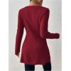 image:imageSOLY HUX Womens V Neck Wrap Tie Side Sweater Long Sleeve Knit Pullover Tops Fall ClothesPure Red