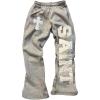 image:imageSOLY HUX Womens Graphic Sweatpants Y2k Gothic Elastic High Waisted Baggy Wide Leg Pants StreetwearGrey Letter