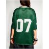 image:imageSOLY HUX Jersey Shirts for Women Y2k Graphic Number Oversized Tees V Neck Half Sleeve Cute Soccer Streetwear T Shirt TopsDark Green