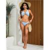 image:imageSOLY HUX Womens Halter Bikini Set V Neck Ring Linked Bathing Suit Summer Beach Two Piece SwimsuitSolid Light Blue