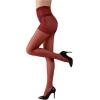 image:imageSOLY HUX Womens High Waisted See Through Tights Party Club Stockings PantyhoseBurgundy