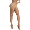 image:imageSOLY HUX Womens High Waisted See Through Tights Party Club Stockings PantyhosePure Khaki