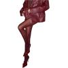 image:imageSOLY HUX Womens High Waisted See Through Tights Party Club Stockings PantyhoseSolid Burgundy