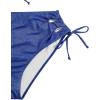 image:imageSOLY HUX Womens Plus Size Bikini Set Sexy Swimsuit Lace Up Tummy Control 2 Piece Bathing SuitPlain Blue