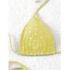 image:imageSOLY HUX Womens Polka Dots Print Bathing Suit Halter Triangle Tie Side Bikini Sets Two Piece SwimsuitLight Yellow Polka Dots