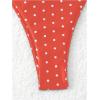 image:imageSOLY HUX Womens Polka Dots Print Bathing Suit Halter Triangle Tie Side Bikini Sets Two Piece SwimsuitOrange Polka Dots