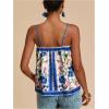 image:imageSOLY HUX Womens Tropical Floral Print Cami Top Spaghetti Strap Boho Vacation Summer Tops CamisoleBlue Floral