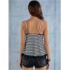 image:imageSOLY HUX Womens Y2K Lace Cami Sleeveless Striped Spaghetti Strap Camisole Gothic Babydoll TopsBlack and White