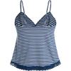 image:imageSOLY HUX Womens Y2K Lace Cami Sleeveless Striped Spaghetti Strap Camisole Gothic Babydoll TopsDark Blue Striped