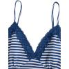 image:imageSOLY HUX Womens Y2K Lace Cami Sleeveless Striped Spaghetti Strap Camisole Gothic Babydoll TopsDark Blue Striped