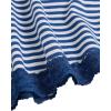 image:imageSOLY HUX Womens Y2K Lace Cami Sleeveless Striped Spaghetti Strap Camisole Gothic Babydoll TopsDark Blue Striped
