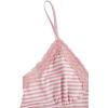image:imageSOLY HUX Womens Y2K Lace Cami Sleeveless Striped Spaghetti Strap Camisole Gothic Babydoll TopsLight Pink and White