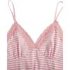 image:imageSOLY HUX Womens Y2K Lace Cami Sleeveless Striped Spaghetti Strap Camisole Gothic Babydoll TopsLight Pink and White