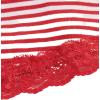 image:imageSOLY HUX Womens Y2K Lace Cami Sleeveless Striped Spaghetti Strap Camisole Gothic Babydoll TopsRed White Striped