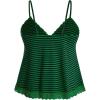 image:imageSOLY HUX Womens Y2K Lace Cami Sleeveless Striped Spaghetti Strap Camisole Gothic Babydoll TopsTurquoise Striped