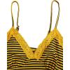 image:imageSOLY HUX Womens Y2K Lace Cami Sleeveless Striped Spaghetti Strap Camisole Gothic Babydoll TopsYellow Black Striped