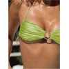 image:imageSOLY HUX Bathing Suit for Women Halter Ring Linked Tie Side Bikini Sets Two Piece SwimsuitPlain Mint Green