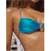 image:imageSOLY HUX Bathing Suit for Women Halter Ring Linked Tie Side Bikini Sets Two Piece SwimsuitTeal Blue